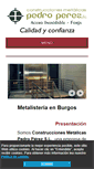 Mobile Screenshot of construccionesmetalicaspedroperez.com